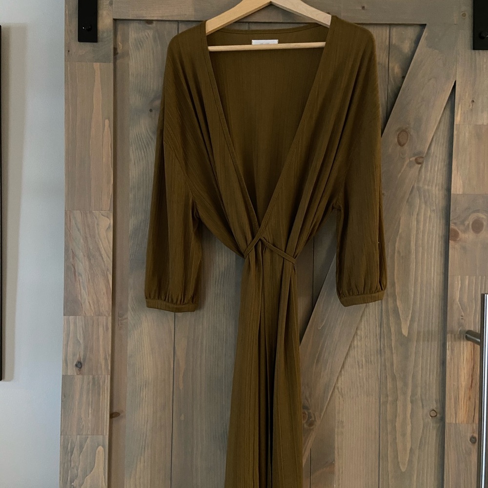 Slinky wrap dress